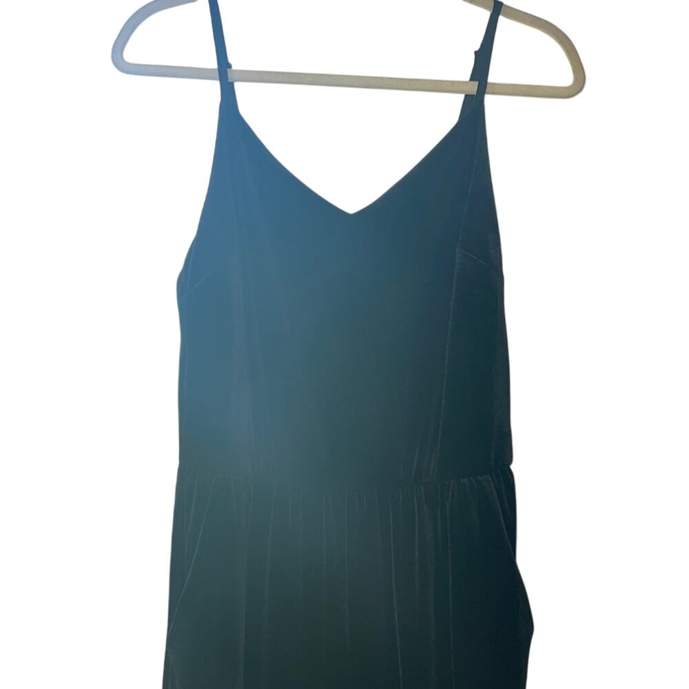 Sanctuary Women's Black Velvet Jumpsuit, Adjustable Spaghetti Straps!